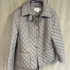 Michael Kors Quilted Utility Jacket - Taupe